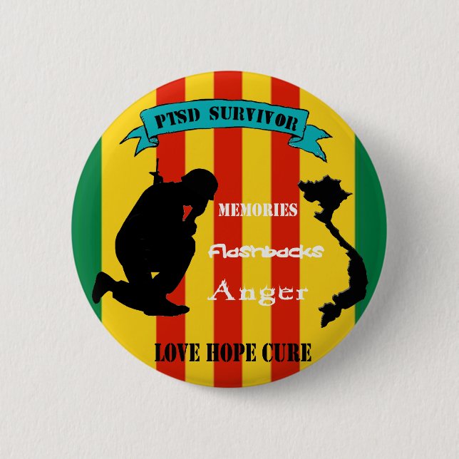 Vietnam PTSD Survivor Pin (Front)