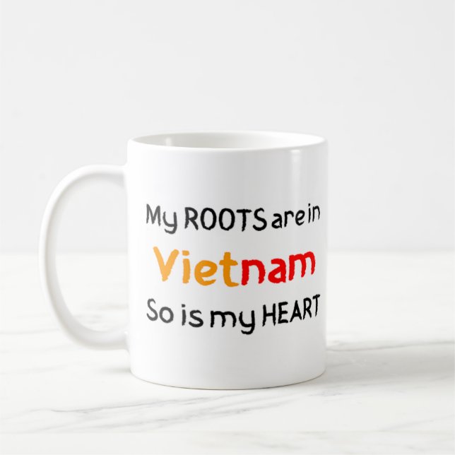 vietnam roots coffee mug (Left)