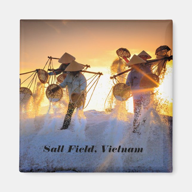 Vietnam Salt Field Magnet (Front)