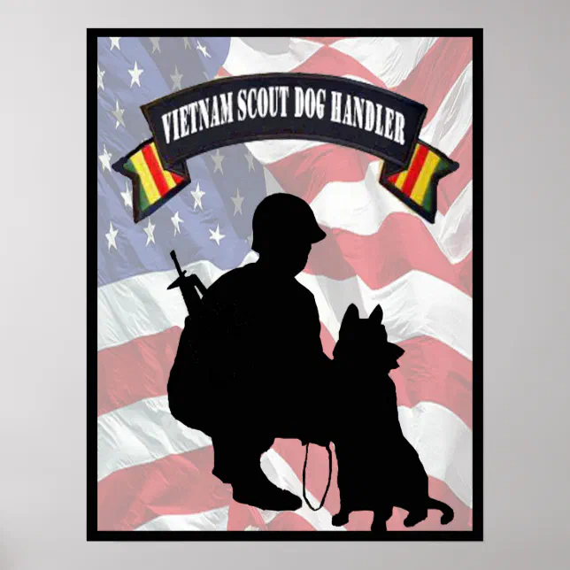 Vietnam Scout Dog Handler Poster (Front)