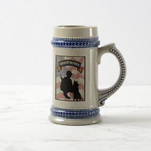 Vietnam Scout Dog Handler Stein