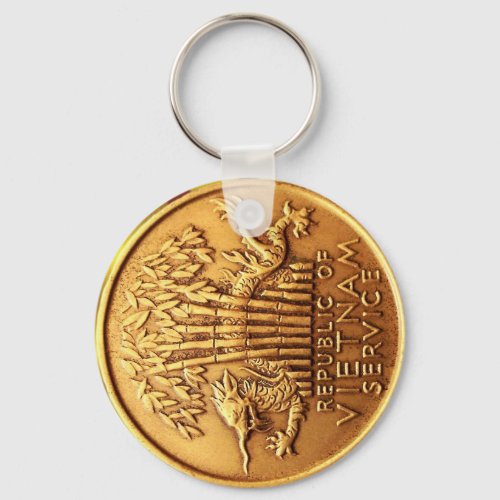 Vietnam service medal key chain