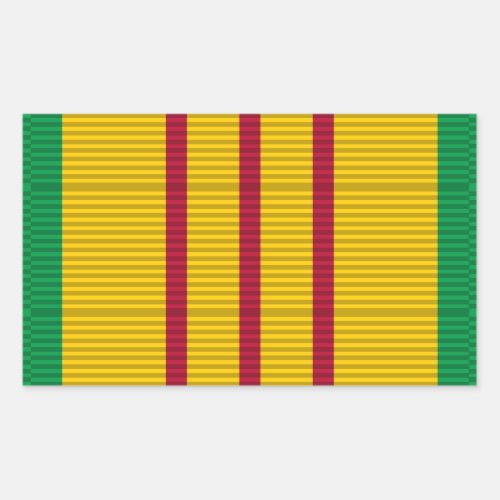 Vietnam Service Medal ribbon Rectangular Sticker