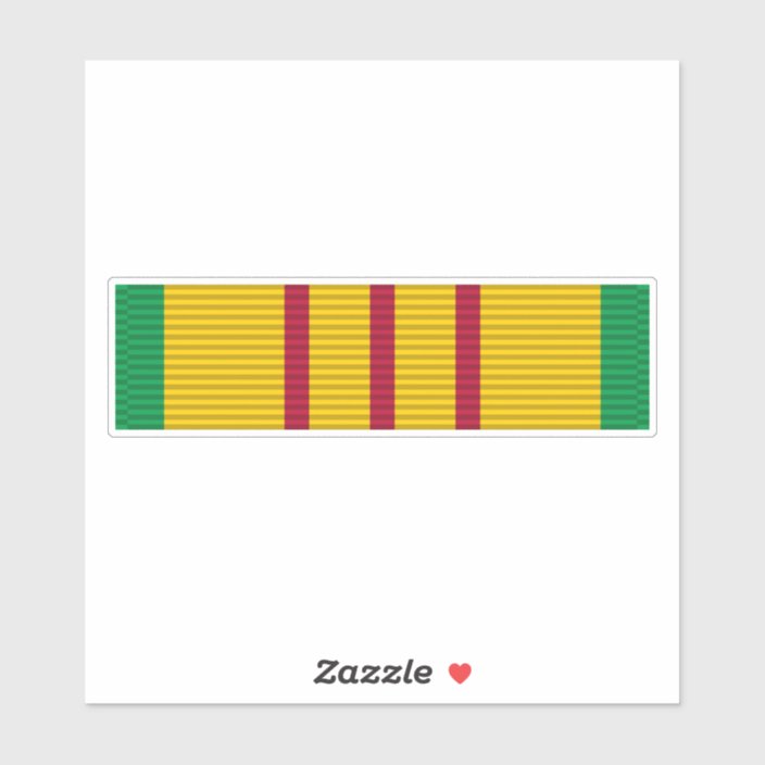 Vietnam Service Medal ribbon Sticker | Zazzle.com