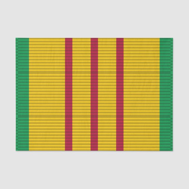 Vietnam Service Medal ribbon Tissue Paper (Front)