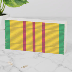 Vietnam Service Medal ribbon Wooden Box Sign