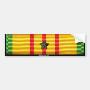Vietnam Service Ribbon - Campaign Star Bumper Sticker