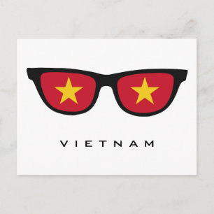 Vietnam Shades custom text & color postcard