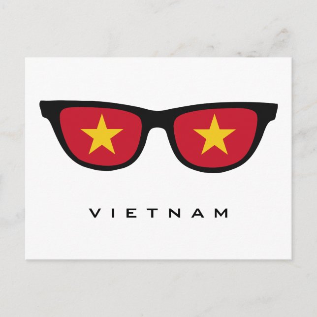 Vietnam Shades custom text & color postcard (Front)
