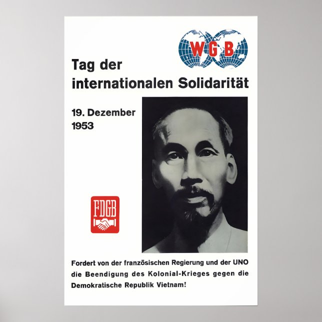 Vietnam Solidarity Propaganda Poster Eastern (Front)