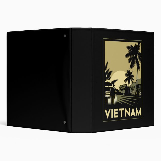vietnam southeast asia art deco retro travel binder (Background)
