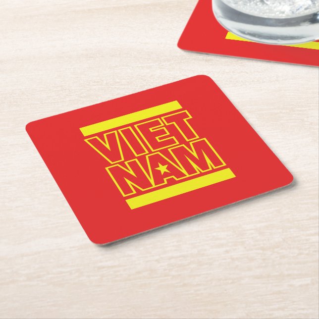 VIETNAM SQUARE PAPER COASTER (Angled)