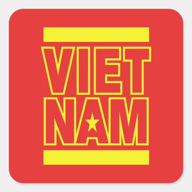 VIETNAM SQUARE STICKER (Front)