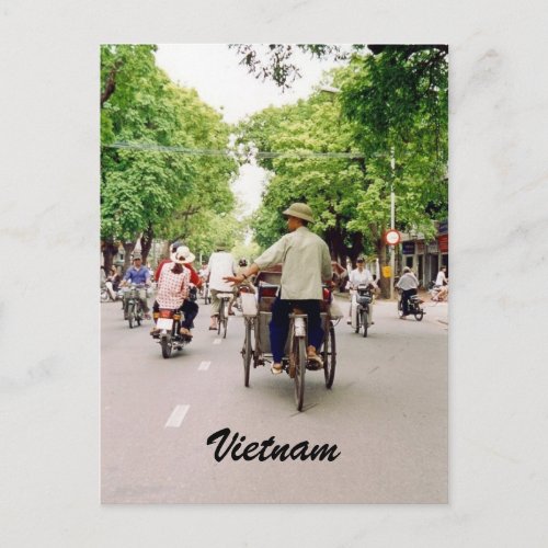 vietnam street postcard