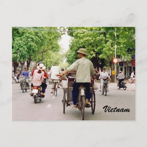 vietnam streets postcard