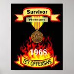 Vietnam Tet Offensive Survivor Poster
