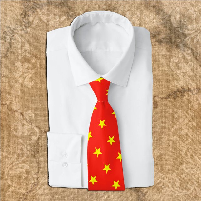 Vietnam Ties, fashion Vietnamese Flag, business Neck Tie (Creator Uploaded)