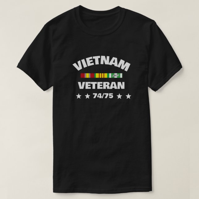 VIETNAM TOUR OF DUTY 74-75 T-Shirt (Design Front)