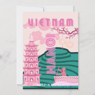 Vietnam Travel Art Holiday Card