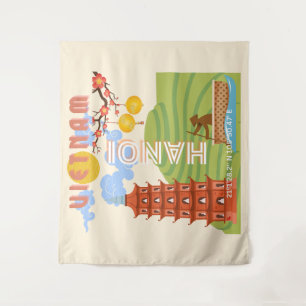 Vietnam Travel Art Tapestry