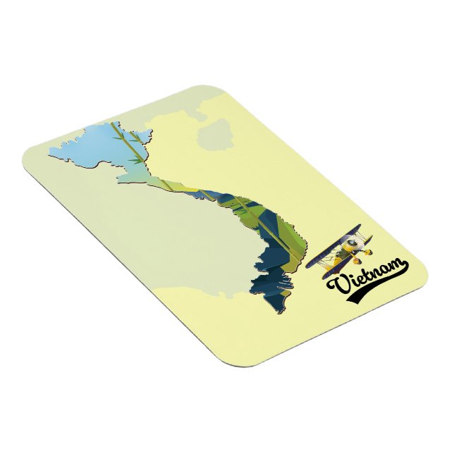 Vietnam Travel map Magnet (Right Side)