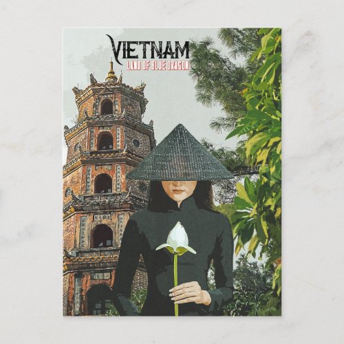 Vietnam Travel Vacation Holiday Postcard