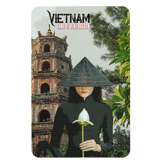 Vietnam Travel Vacation Magnet (Vertical)
