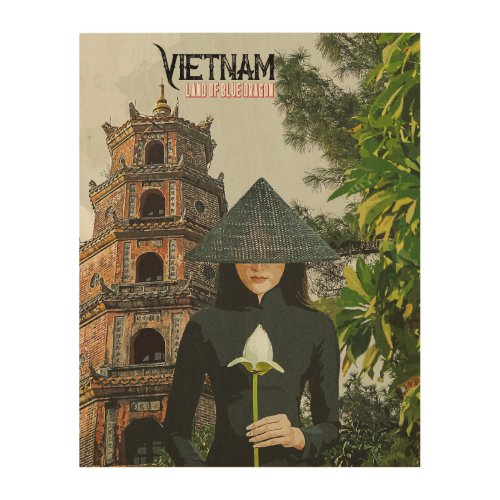 Vietnam Travel Vacation Wood Wall Art