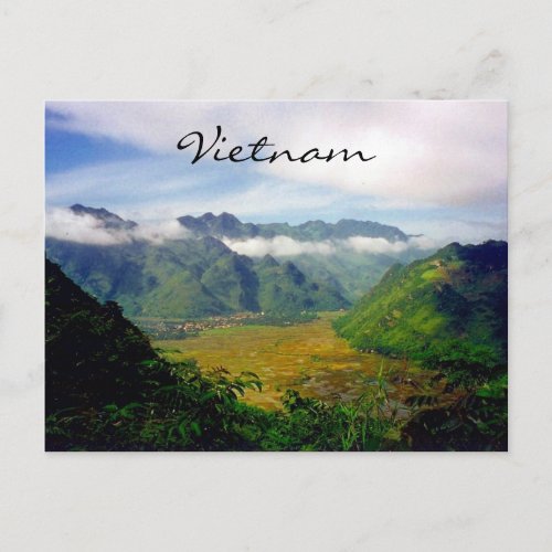 vietnam valley view postcard