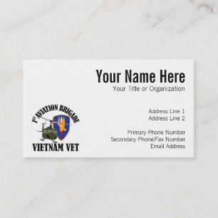 Vietnam Vet - 1st AVN BDE UH-1 Business Card