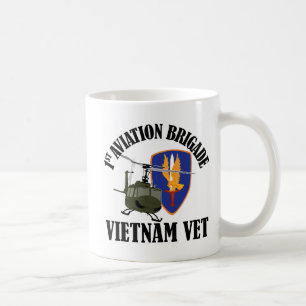 Vietnam Vet - 1st AVN BDE UH-1 Coffee Mug