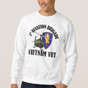 Vietnam Vet - 1st AVN BDE UH-1 Sweatshirt