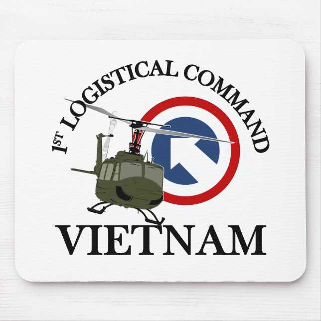 Vietnam Vet - 1st Log Cmd Mouse Pad (Front)