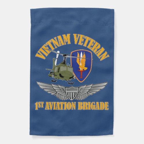 Vietnam Vet Aviator Wings Garden Flag