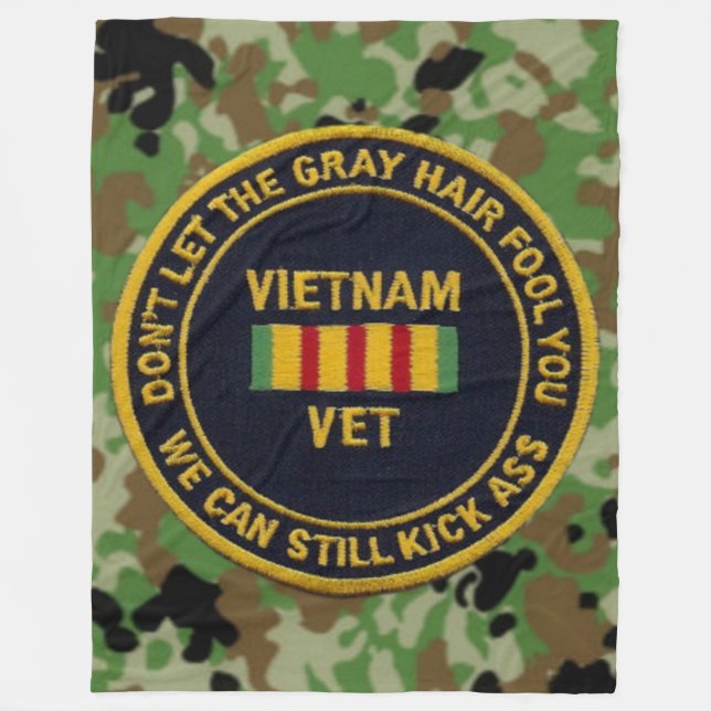 VIETNAM VET FLEECE BLANKET (Front)