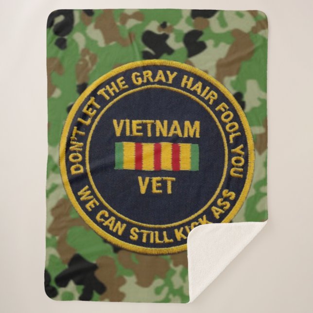 VIETNAM VET SHERPA BLANKET (Front)