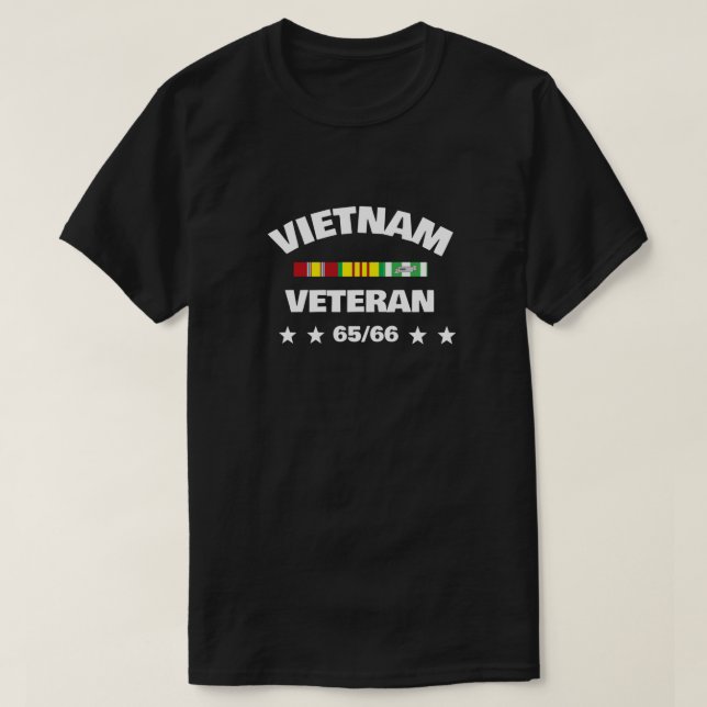 VIETNAM VETERAM 65/66 T-Shirt (Design Front)