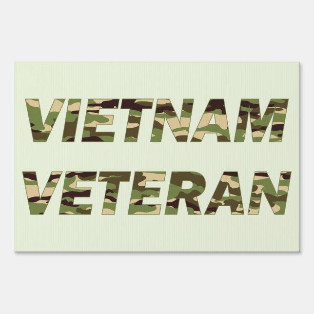 Vietnam Veteran Army Navy Sign (Front)