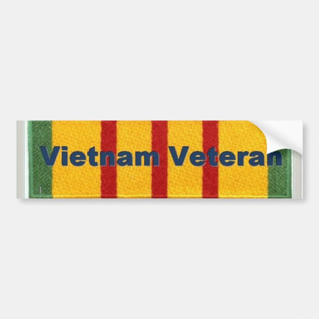 Vietnam Veteran Bumper Sticker (Front)