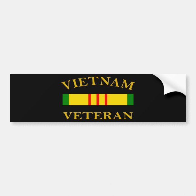 Vietnam Veteran Bumper Sticker (Front)