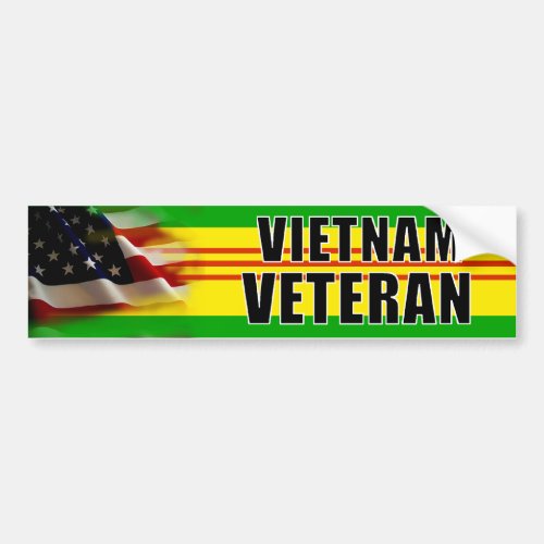 Vietnam Veteran Bumper Sticker