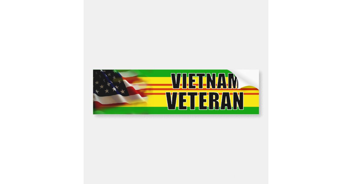 Vietnam Veteran Bumper Sticker | Zazzle.com