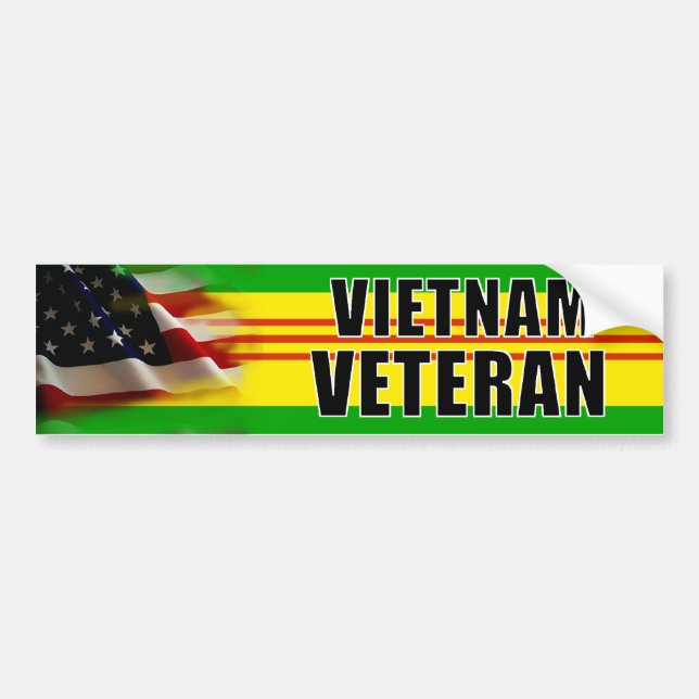 Vietnam Veteran Bumper Sticker (Front)