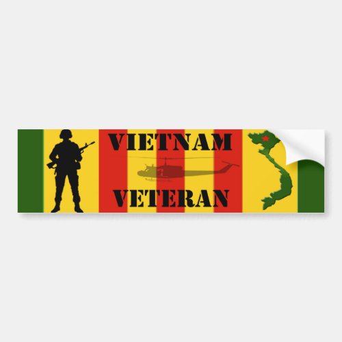 Vietnam Veteran Bumper Sticker