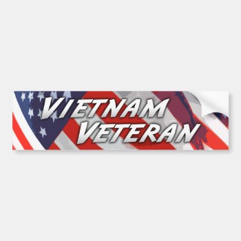 Vietnam Veteran Bumper Sticker by thehatch at Zazzle