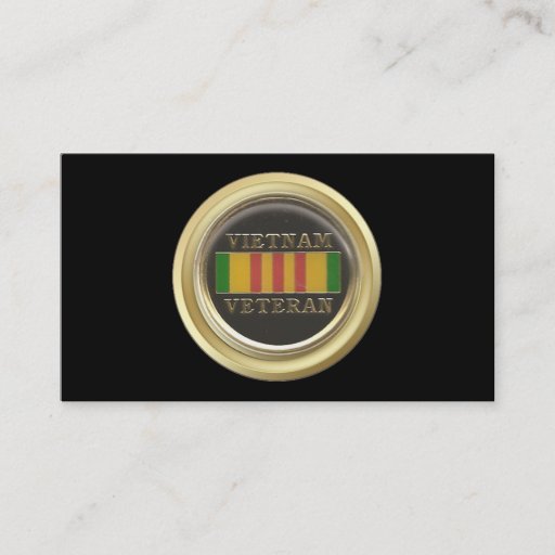Customizable Vietnam Veteran Business Card