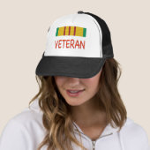 VIETNAM VETERAN Campaign RIBBON Trucker Hat (In Situ)