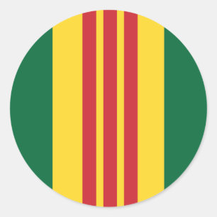 Vietnam Veteran Classic Round Sticker