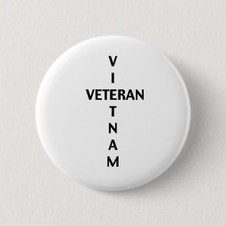 Vietnam Veteran Cross (Button) Pinback Button