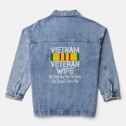 Vietnam Veteran  Denim Jacket